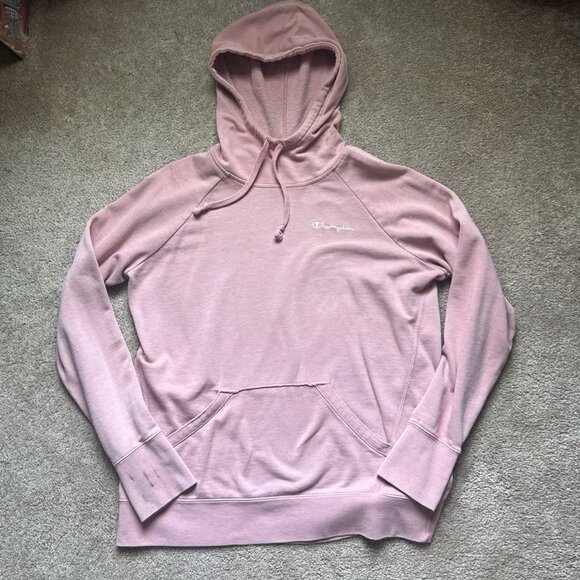 Champion Tops - Champion Women’s Pink Hoodie‎ Sweatshirt Large